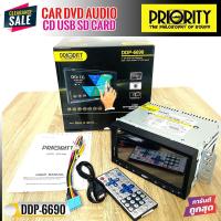 ราคา สินค้าราคาพิเศษ PRIORITY รุ่น DDP 6690 จอทีวีติดรถยนต์เล่นแผ่น 2 DIN บลูทูธ ระบบสัมผัสที่หน้าจอแก้วชัดมากขนาด 6 95 นิ้วเล่นแผ่นดูหนังฟังเพลง USB SD CARD เล่นแผ่น CD MP3 VCD DVD USB SD CARD รับสายโทรศั