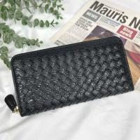 ราคา กระเป๋าสตางค์ ลายสานซิบรอบ ช่องใส่บัตร 8 ใบ ใส่โทรศัพท์ได้ สานซิบรอบ (637664105)