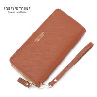 ราคา 6106 003 กระเป๋าสตางค์ผู้หญิงใบยาว Forever Young แท้ กระเป๋าสตางค์คล้องมือได้แบบซิปรอบ พร้อมส่ง (16465962981)