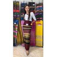 ราคา ผ้าถุง ทอลาย ผ้าไหมไทย ล้านนา ผ้าไหม ผ้าฝ้าย ทอมือ ยกดอก ไทลื้อ แพรวา กาสะลอง (12778048657)