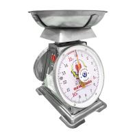 ราคา เครื่องชั่ง ตาชั่ง ตราชั่ง กิโล สปริง ตราฝาแฝด ตัวถังสเตนเลส เกรด 430 พิกัด ขนาด 15 กก จานลึกสเตนเลส (21200490017)