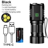 ราคา ไฟฉาย3X LED ขนาดเล็ก6500K ไฟฉายแม่เหล็กชาร์จได้แบบพกพา USB ไฟฉายเดินป่ากลางแจ้งแม่เหล็กสำหรับตั้งแคมป์บ้านทำงานรถ repai 16340 (21341995262)