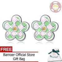 ราคา BAMOER ต่างหูรูปดอกไม้ลายหัวใจน่ารักต่างหูเงินแท้925สำหรับผู้หญิงเครื่องประดับแฟชั่น SCE1387 (14001109882)