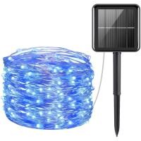 ราคา ไฟสตริงพลังงานแสงอาทิตย์กลางแจ้ง 32M 300leds 22m 200leds 12m 100leds 7m 50leds Fairy Light 8 โหมดตกแต่งสายไฟทองแดงพลังงานแสงอาทิตย์ ไฟ xmas กันน้ำพลังงานแสงอาทิตย์ ไฟคริสต์มาสพลังงานแสงอาทิตย์กลางแจ้ง