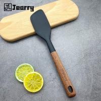 ราคา Jearry ไม้พายซิลิโคนไม้ทนความร้อนได้เครื่องครัวเกรดอาหาร (14626326033)