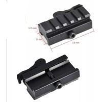 ราคา รางยกสูงแบบปลดไว รางบน 20 มิล สีดำ (20566196152)