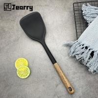 ราคา Jearry ไม้พายซิลิโคนไม้ทนความร้อนได้เครื่องครัวเกรดอาหาร (14577845518)