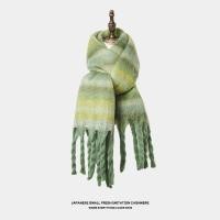 ราคา ผ้าพันคอสีเขียวผู้หญิงฤดูหนาวคู่รักคริสมาสต์อบอุ่นสไตล์เกาหลีลายสก๊อตถักไหมพรมผ้าพันคอของขวัญวันเกิดผ้าคลุมไหล่ (20930840633)