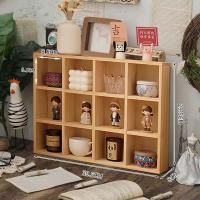 ราคา ชั้นวางของติดผนังกล่องเก็บของติดผนังแบบแขวนผนังชั้นแขวนตกแต่งผนังลายสก๊อตไม้แท้แบบไม่เจาะรูสไตล์วินเทจสำหรับวางบนโต๊ะ (20927126913)