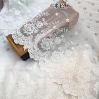 ราคา วัสดุเสริมขอบลูกไม้ขอบลูกไม้คุณภาพสูงวัสดุ DIY ทำด้วยมือผ้าตาข่ายสำหรับตกแต่งเสื้อผ้าผ้าชายเสื้อกระโปรงสีน้ำเงินเข้มกว้าง (19902305830)