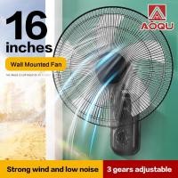 ราคา AOQU 1แถม1 พัดลมแขวนผนัง16 นิ้ว รีโมท พัดลมแขวนผนังหัวสั่นได้ พัดลมแขวนผนัง ปรับเกียร์ได้ 3 ระดับ 5 ใบพัดพัดลม พัดลมติดผนังเสียงรบกวนต่ำ wall fan (21388120220)