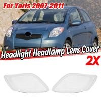 ราคา 2Pcs Car Left and Right Side Headlight Clear Lens Lamp Shade Shell Cover for Toyota Yaris 2008 2009 2010 2011 (11756687412)