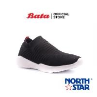 ราคา Bata บาจา ยี่ห้อ North Star รองเท้าสนีคเคอร์ รองเท้ากีฬา รองเท้าผ้าใบแบบสวม สำหรับผู้ชาย รุ่น Fknit Mirkon1 สีดำ 8596011 (10696889465)