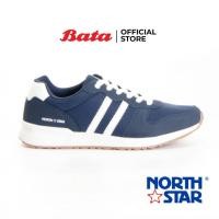 ราคา Bata NORTH STAR MENS SPORT CASUAL รองเท้าผ้าใบชาย แบบเชือก สีน้ำเงิน รหัส 8219033 (9596729995)
