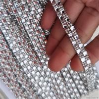 ราคา อุปกรณ์เสริมขอบลูกไม้สร้อยประดับเพชรประดับเพชรอุปกรณ์เสริมของตกแต่งเสื้อผ้า DIY แผ่นติดเครื่องประดับเพชรแก้วคริสตัลสำหรับรองเท้างานแต่งงาน (15802757085)