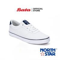ราคา Bata บาจา ยี่ห้อ North Star รองเท้าสนีกเกอร์ รองเท้าผ้าใบผูกเชือก รองเท้าผ้าใบลำลอง สำหรับผู้ชาย รุ่น Raul สีขาว 8291039 (14690084925)