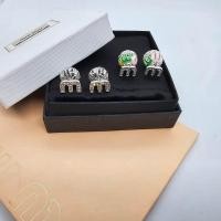 ราคา MIU MIU Earrings ต่างหู มิว มิว งานสวยระดับ Hi end ตัวโลโก้ M ประดับคริสตัล หลังหูรูปตะกร้อ ตัว M ลงยาหลายสีสัน (21198067988)