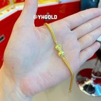 ราคา สร้อยข้อมือทอง1สลึง YHGOLD เบนซ์คั่นกลม ทองคำแท้96 5 ขายได้จำนำได้ (21127025422)