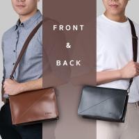 ราคา ZETTINO กระเป๋าสะพายหนังแท้ l Zip Bag (20546496427)