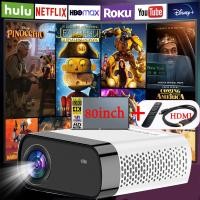 ราคา โปรเจคเตอร์GX100 wifi projector WiFi 1080P HD 1800 lumens ต่อกับโทรศัพคอมพิวเตอร์ มินิโปรเจคเตอร์ เครื่องฉายหนัง เครื่องฉาย mini เครื่องฉายหนัง เครื่องฉายโปรเจคเตอ โปรเจคเตอร์ขนาดเล็ก โฟกัสอัตโนมัติ (