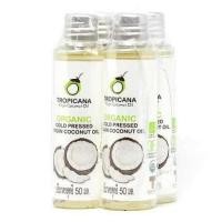 ราคา Tropicana น้ำมันมะพร้าวสกัดเย็น 50 ml 4ขวด สกัดเย็น ออแกนิค (20208079180)