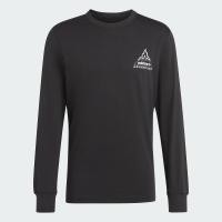 ราคา adidas ไลฟ์สไตล์ เสื้อยืดแขนยาวพิมพ์ลาย adidas Adventure ผู้ชาย สีดำ IJ0713 (19556717106)