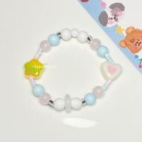 ราคา พร้อมส่ง Bracelet กำไลข้อมือลูกปัดเซรามิก กำไลลูกปัด แบบตะขอปรับระดับ Handmade y2k (21440341462)