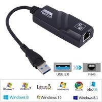 ราคา สายแปลงusb 3 0 to Lan RJ45 Gigabit Ethernet Network Adapter 10 100 1000 Mbps for windows (21243362832)