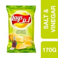 ราคา Lays Salt Vinegar Potato Chips 170g เลย์ มันฝรั่งทอดกรอบรสเกลือและน้ำส้มสายชู 170 กรัม (7364602690)