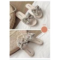 ราคา รองเท้าแตะ รองเท้าแตะผู้หญิง สวมผ้ามุก ราคาส่ง ขายส่ง รองเท้าแฟชั่นเกาหลี (19096251708)