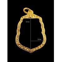 ราคา กรอบพระ กรอบเสมาตัด ทรงเสมา หลวงปู่ทวด กรอบอิตาลี งานพับหลัง (20894282818)