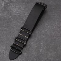 ราคา สายนาฬิกาหนังแท้แฮนด์เมด NATO คลาสสิกสายนาฬิกาหนังวัวแท้18 20 22 24มม สำหรับ DW Luo Seiko Tuo (8070919136)