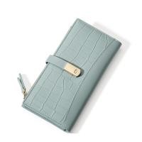 ราคา Crocodile Wallet Women Perempuan Purse Dompet Wanita Beg Duit Card Holder Ladies Clutch Bag 钱包女长款薄2024 (21433089355)