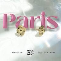 ราคา Nice Accident Paris Stud 4 Leaf Clover ต่างหูสีทองรูปใบโคลเวอร์ 4 แฉก (21252123622)