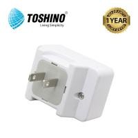 ราคา มีคูปองส่งฟรี TOSHINO ปลั๊กแปลงขา รุ่น CO 6S ขนาด 1ช่อง 1สวิทซ์ ขาแบน (783334064)