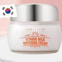 ราคา ครีมหน้าสด LABELYOUNG Vitamin Milk Whitening Cream 55g ครีมน้ำนมผิวนุ่ม (21387957495)