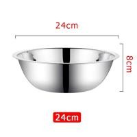 ราคา Stainless Steel Mixing bowl ชามผสมแป้ง แบบหนา ชามผสมวัตถุดิบอาหาร ชามสแตนเลสแท้ กะละมังกลม 30 32 34 36ซม (21352346421)