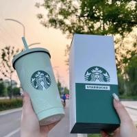 ราคา ตรงปก เกรดพรีเมียม Starbucks แก้วเก็บความเย็น สีเขียวมินท์ สแตนเลสแท้ 304 ขนาด 500 ml พร้อมหลอด เก็บอุณหภูมิเก็บร้อน เย็น แก้วสแตนเลสสตาบัค (20637917478)