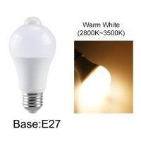 ราคา หลอดไฟ LED เซ็นเซอร์ตรวจจับการเคลื่อนไหว E27หลอดไฟ LED B22เซ็นเซอร์ PIR หลอดไฟกลางคืนเปิด ปิดอัตโนมัติสำหรับบันไดระเบียงโรงรถไฟรักษาความปลอดภัย (21341250471)