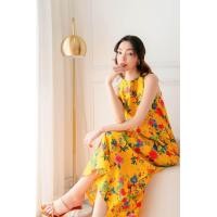 ราคา Sugarbird Plum Blossom Dress ชุดเดรสแขนกุดผ้าไหมอินเดียพิมพ์ลาย (21440246369)