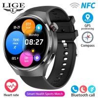 ราคา 2024นาฬิกา NFC GPS นาฬิกาข้อมือสำหรับผู้ชายสมาร์ทวอท์ช AMOLED หน้าจอ HD อัตราการเต้นของหัวใจโทรบลูทูธเข็มทิศวัดน้ำตาลในเลือดนาฬิกาอัจฉริยะกันน้ำ (21341654653)