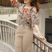 ราคา Fancystyle ZANZEA เสื้อและชุดจั๊มสูทแบบกางเกงชุดวอร์มพิมพ์ลายลายดอกไม้โบฮีเมียนแฟชั่นสำหรับผู้หญิง 15 (21300808368)