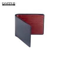 ราคา DAPPER กระเป๋าสตางค์ Two Tone Leather Billfold Wallet สีน้ำเงิน แดง (15950993376)