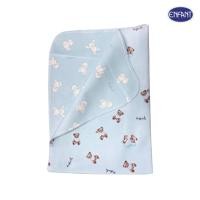 ราคา ENFANT อองฟองต์ ผ้ารองกันน้ำ Crytal Velvet ผ้ากำมะหยี่นุ่ม สีฟ้า ลายน้องตุ๊กตาหมี น่ารัก ขนาด S (17397227180)