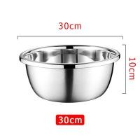 ราคา Stainless Steel Mixing bowl ชามผสมแป้ง แบบหนา ชามผสมวัตถุดิบอาหาร ชามสแตนเลสแท้ กะละมังกลม 30 32 34 36ซม (21352346423)