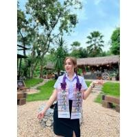 ราคา พวงมาลัยใส่แบงค์ โบว์ผ้ากำมะหยี่ พวงมาลัยแบงค์กาโม่ สามารถถอดใส่แบงค์จริงได้ พร้อมส่ง เก็บเงินปลายทางได้ (21302289322)