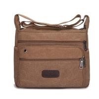 ราคา กระเป๋าสะพายข้าง กระเป๋าผู้ชาย กระเป๋าแฟชั่น Fashion ผ้ากระสอบ ผ้าแคนวาส (21021721262)