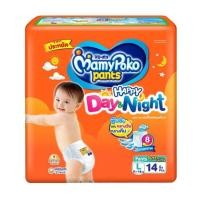 ราคา ห่อเล็ก Mamypoko มามี่โพโค แพ้นท์ รุ่นแฮปปี้ เดย์ ไนท์ ไซส์ S XXL กางเกงผ้าอ้อมเด็ก ซึมซับยาวนาน 9ชม ระบายอากาศดี (21340879950)