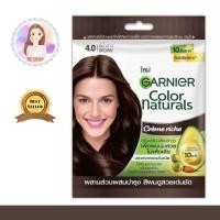ราคา การ์นิเย่ 4 0 สีน้ำตาล ครีมเปลี่ยนสีผมแท้ 100 (21402278438)