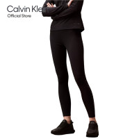 ราคา CALVIN KLEIN กางเกงเลคกิ้งผู้หญิง 7 8 Gym Leggings รุ่น 4WS4L635 001 สีดำ (21427241689)